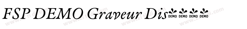 FSP DEMO Graveur Dis字体转换
